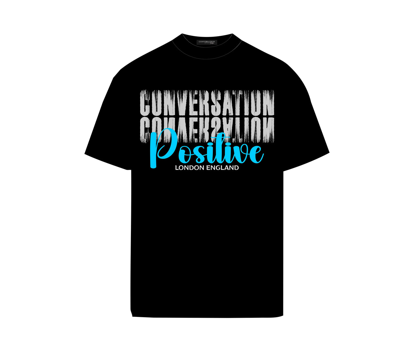 Conversation Positive Short-Sleeved Cotton T-Shirt