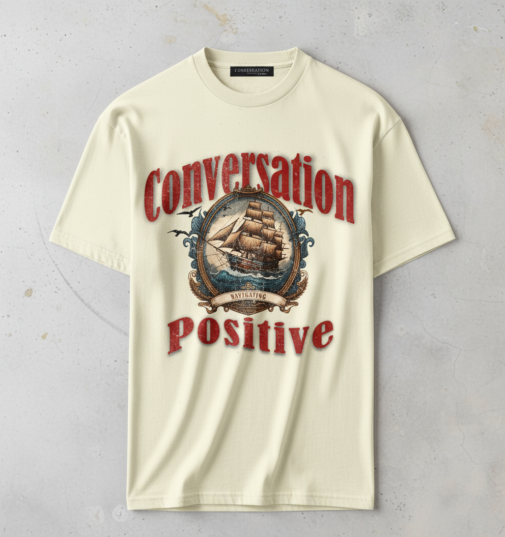 Conversation Positive Vintage Navigating T-Shirt