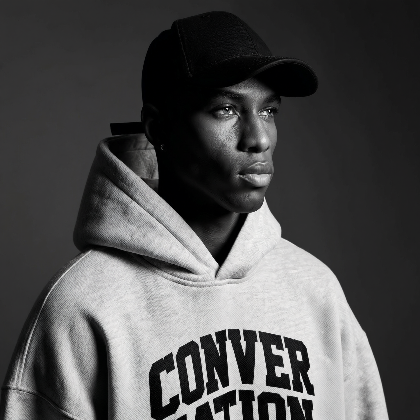 Conversation Positive Varsity Oversized Hoodie